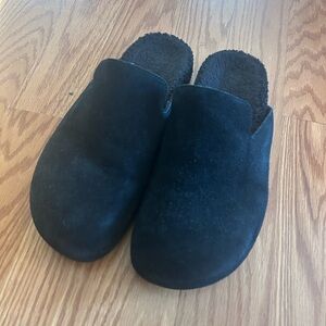 J.Crew suede cozy shearling clogs size 9.5